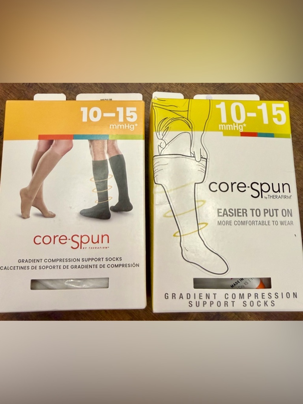 core-spun Therafirm Women’s Gradient Compression Knee-High Socks, 10–15 mmHg